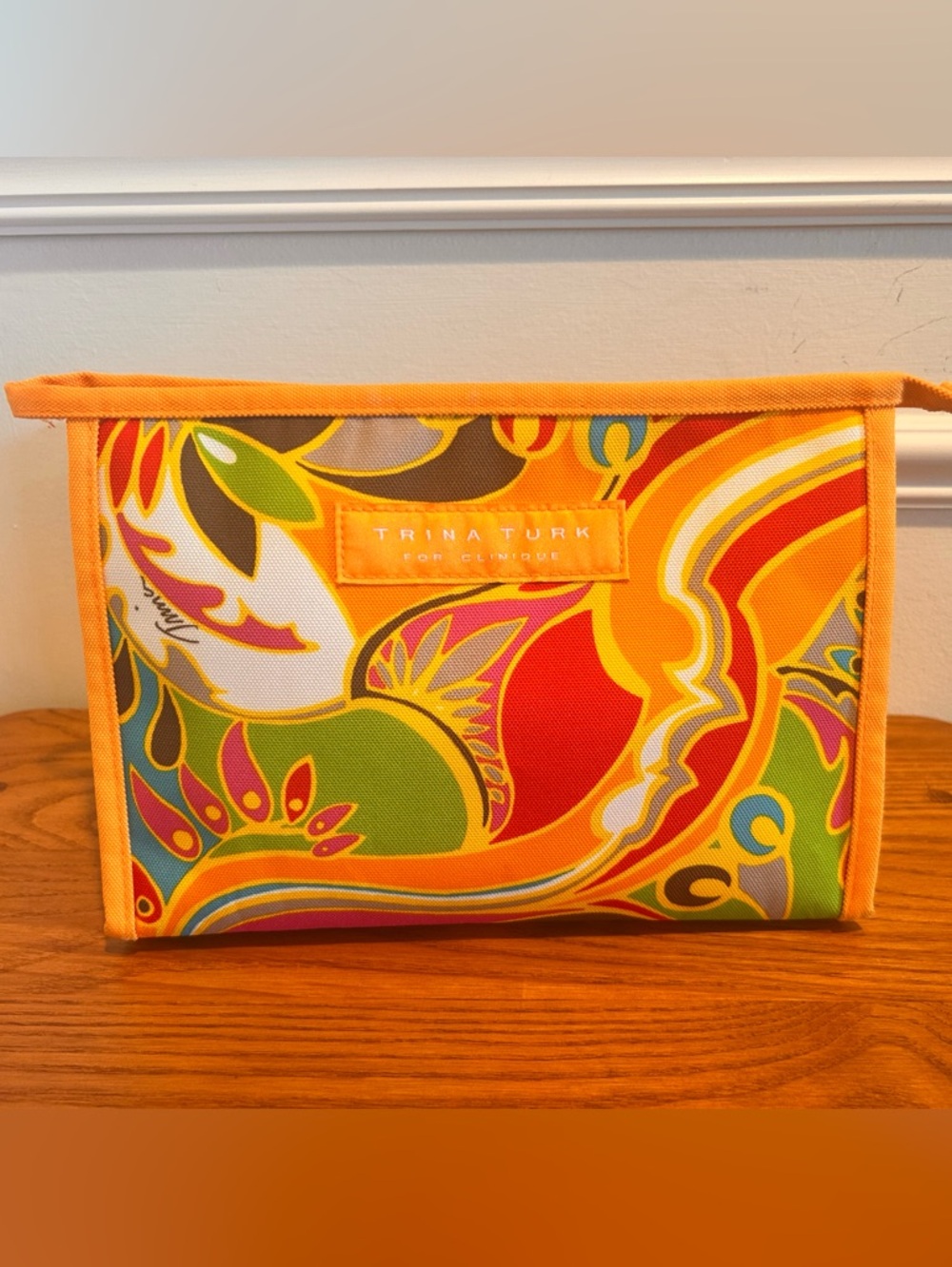 NWOT Trina Turk x Clinique Makeup Bag